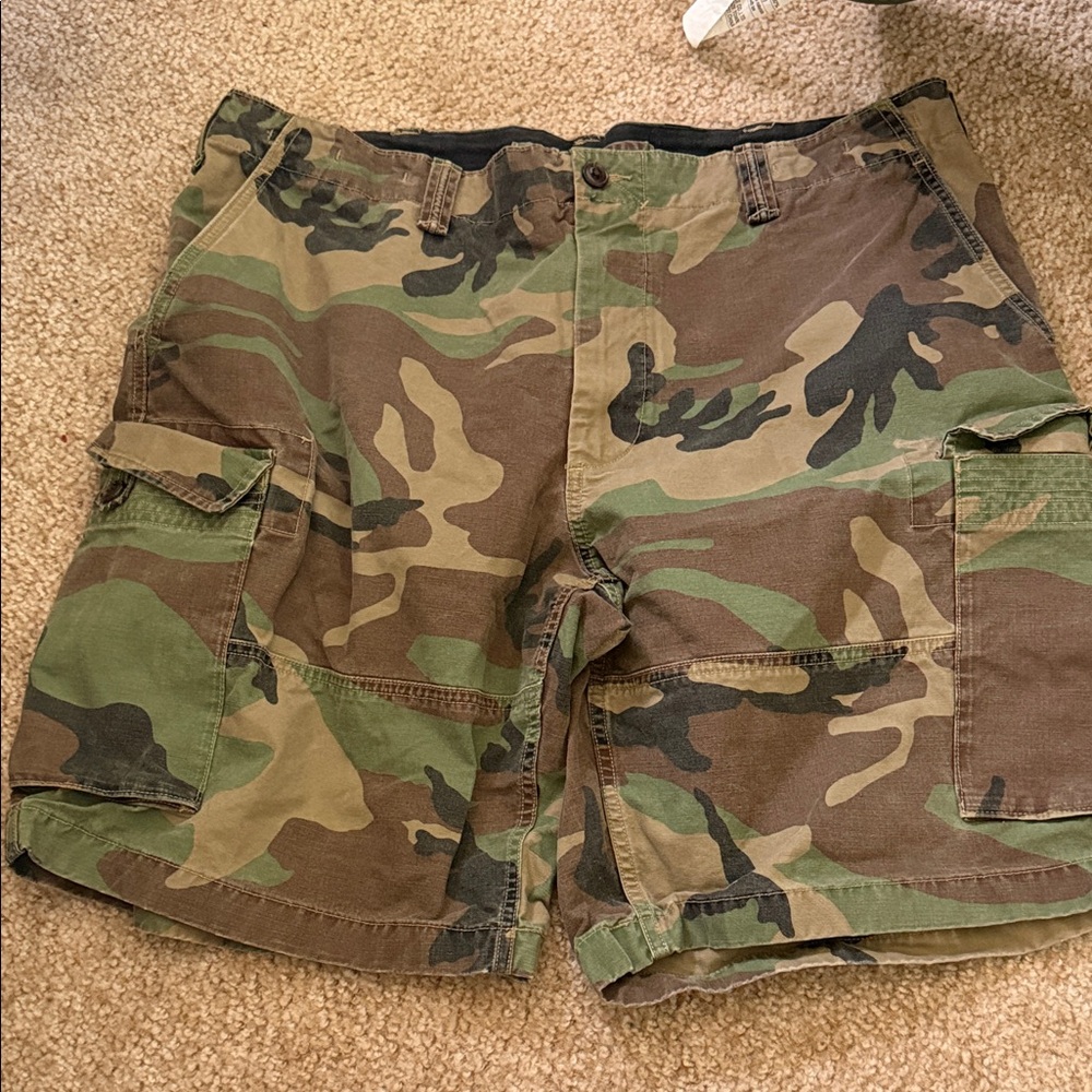 Polo by Ralph Lauren Camouflage Cargo Shorts - Green/Brown